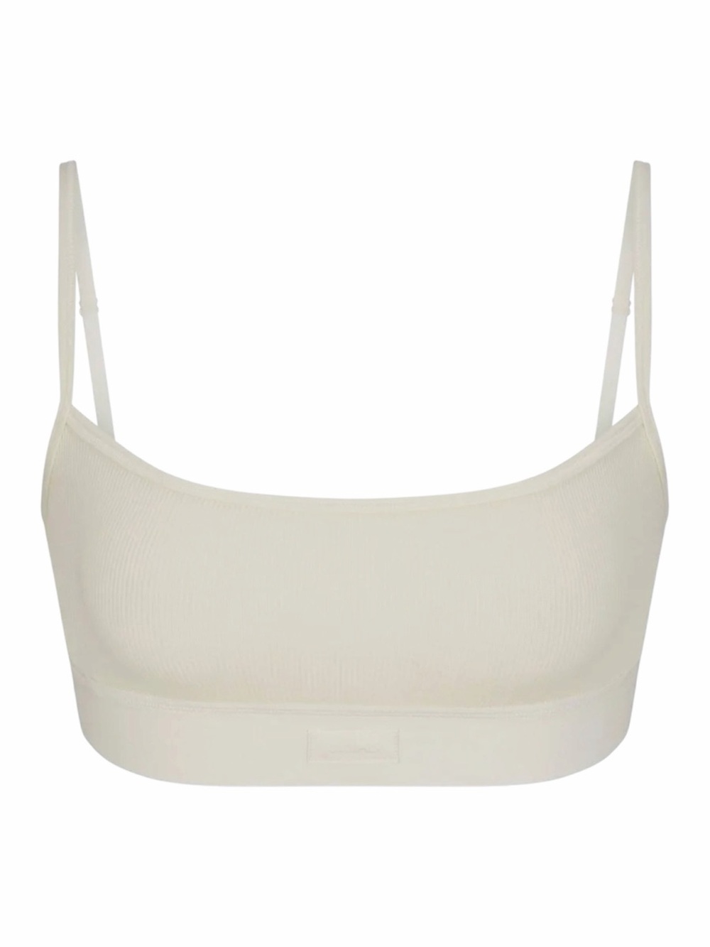 NWT SKIMS Cotton Rib Scoop Bralette